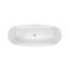Barclay - Normandy 70" Acrylic Double Slipper Tub with Integrated Drain and Overflow - ATDSN70BIG Barclay Products