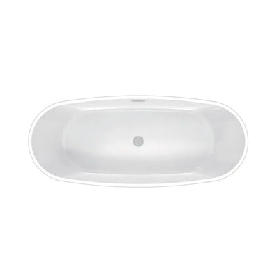Barclay - Normandy 70" Acrylic Double Slipper Tub with Integrated Drain and Overflow - ATDSN70BIG Barclay Products