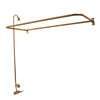 Barclay Products Code Spout "D" Rod Clawfoot Shower Unit