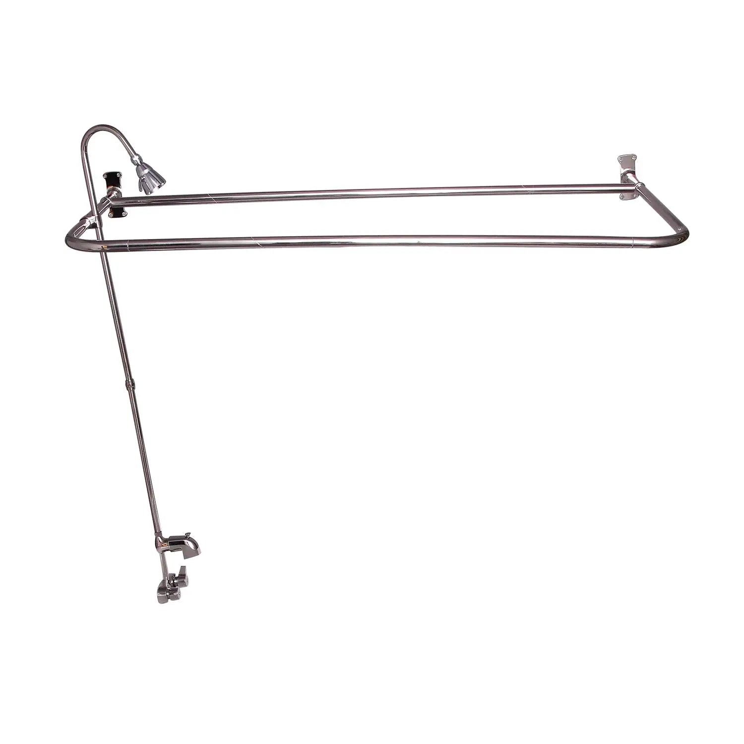 Barclay Products Code Spout "D" Rod Clawfoot Shower Unit