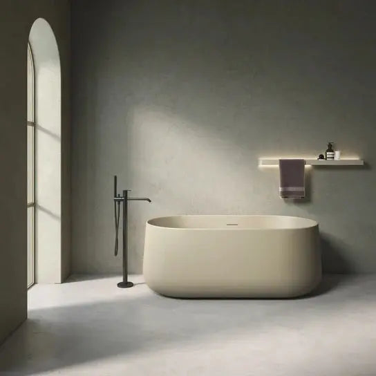 Barclay Porter 61" Acrylic Freestanding Tub in Ginger Greg Yellow