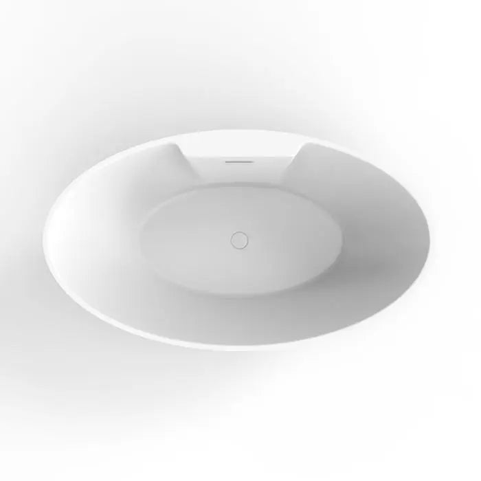 Barclay Portia 67" Acrylic Freestanding Tub with No Faucet Holes in Wide Tap Deck