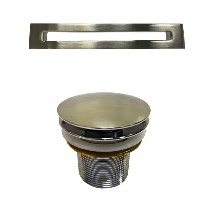 Barclay Portia 67" Acrylic Freestanding Tub Drain and Overflow Covers - Polished Nickel