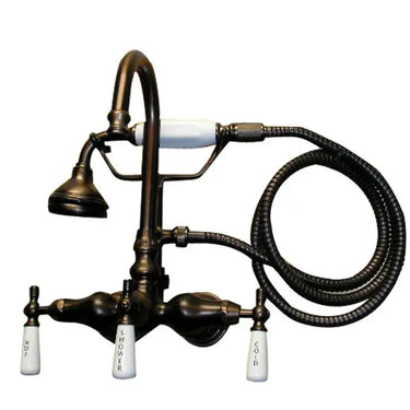 Barclay Products 4022-PL Clawfoot Tub Filler - Diverter Faucet with Code Gooseneck Spout Barclay Products