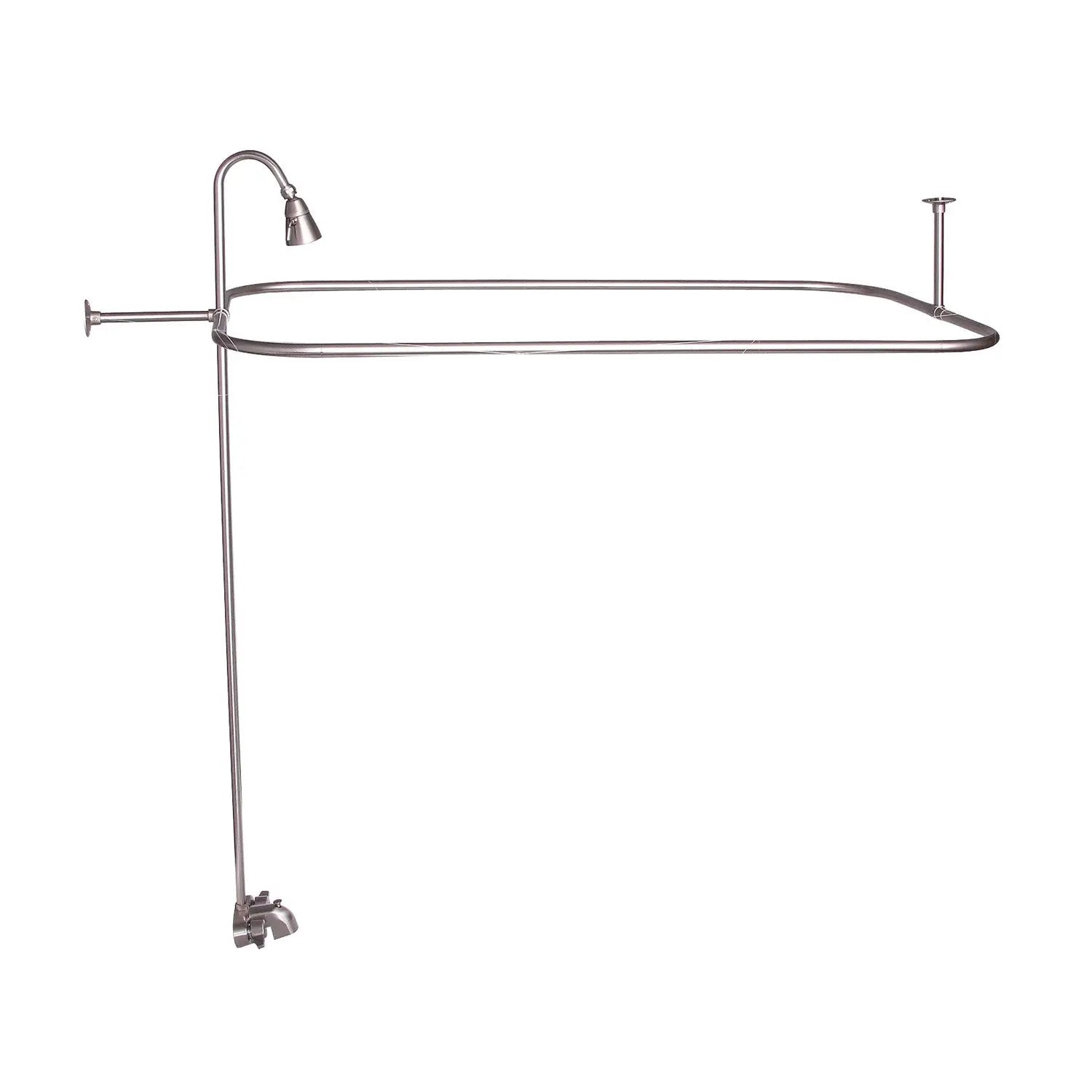 Barclay Products 4190-48 Rectangular Shower Unit – 48″ x 24″ with End Wall Support