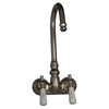 Barclay Products Clawfoot Tub Filler – Code Spout, Lever Porcelain Handles