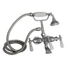 Barclay Products Clawfoot Tub Filler " Elephant Spout, Hand Held Shower 4020-PL-CP