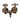 Barclay Products Clawfoot Tub Filler " Metal Cross Handles - detail view