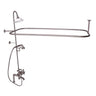 Barclay Products Rectangular Shower Unit " Metal Cross Handles