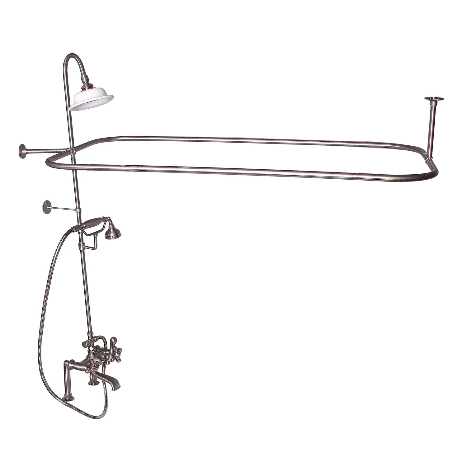 Barclay Products Rectangular Shower Unit – Metal Cross Handles