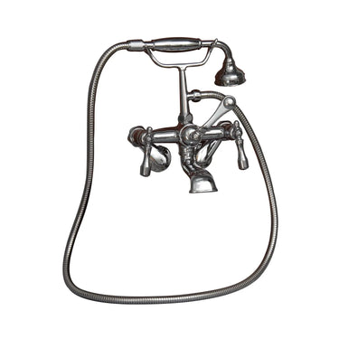 Barclay Products Tub Wall-Mounted Filler with Hand-Held Shower " Metal Lever 2 Handles