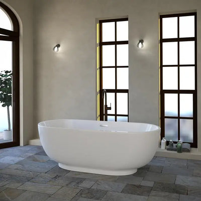 Barclay - Roosevelt 71" Acrylic Tub with Integral Drain and Overflow - ATOVN71FIG Barclay Products