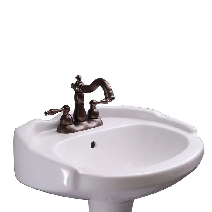 Barclay - Silvi 20" Pedestal Lavatory Bathroom Sink Barclay Products