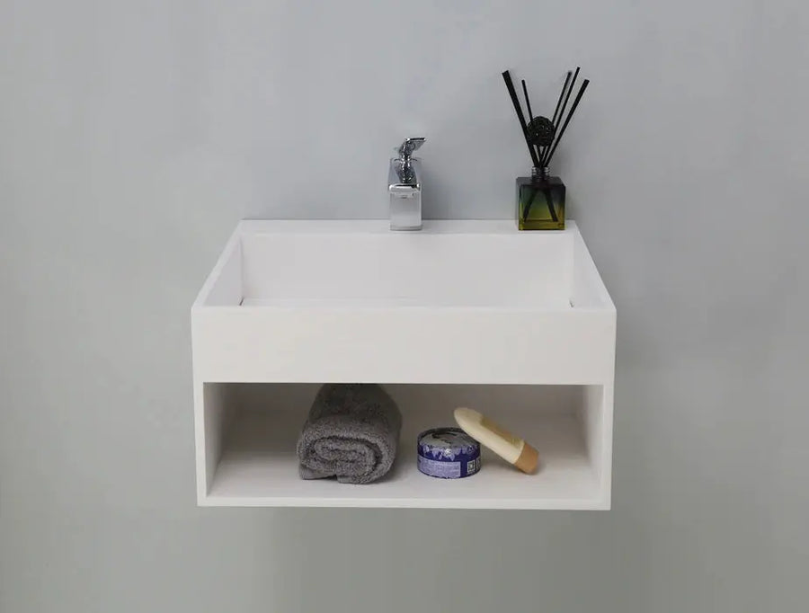 Barclay Simon Resin Wall-Hung Basin Bathroom Sink 7-556WH