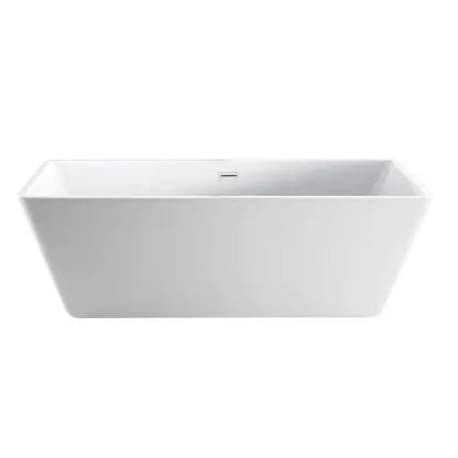Barclay Siren 64" Acrylic Freestanding Tub with Integrated Center Drain and Overflow