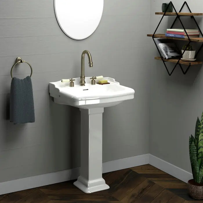 Barclay Stanford 600 Pedestal Lavatory Bathroom Sink Barclay Products