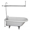 Barclay TKADTR60-WCP1 Anthea 60″ Acrylic Roll Top Tub Kit in White – Polished Chrome Accessories Barclay Products