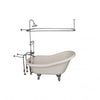 Barclay TKADTS60-BBN4 Fillmore 60″ Acrylic Slipper Tub Kit in Bisque – Brushed Nickel Accessories