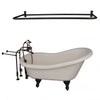 Barclay TKADTS60-BORB5 Fillmore 60″ Acrylic Slipper Tub Kit in Bisque – Oil Rubbed Bronze Accessories