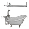 Barclay TKADTS60-WBN3 Fillmore 60″ Acrylic Slipper Tub Kit in White – Brushed Nickel Accessories