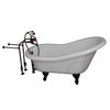 Barclay TKADTS60-WORB2 Fillmore 60″ Acrylic Slipper Tub Kit in White – Oil Rubbed Bronze Accessories