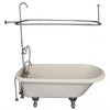 Barclay TKATR60-BBN2 Andover 60″ Acrylic Roll Top Tub Kit in Bisque – Brushed Nickel Accessories