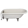 Barclay TKATR60-BBN3 Andover 60" Acrylic Roll Top Tub Kit in Bisque " Brushed Nickel Accessories