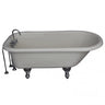Barclay TKATR60-BCP10 Andover 60" Acrylic Roll Top Tub Kit in Bisque " Polished Chrome Accessories