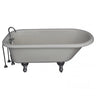 Barclay TKATR60-BCP9 Andover 60" Acrylic Roll Top Tub Kit in Bisque " Polished Chrome Accessories