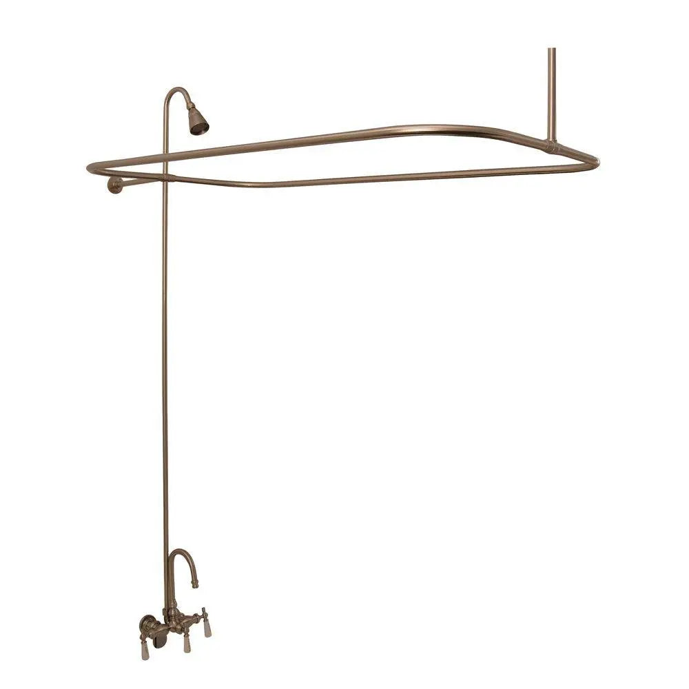 Barclay TKATR60-WBN1 Andover 60″ Acrylic Roll Top Tub Kit in White – Brushed Nickel Accessories Barclay Products