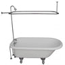 Barclay TKATR60-WCP6 Andover 60" Acrylic Roll Top Tub Kit in White " Polished Chrome Accessories