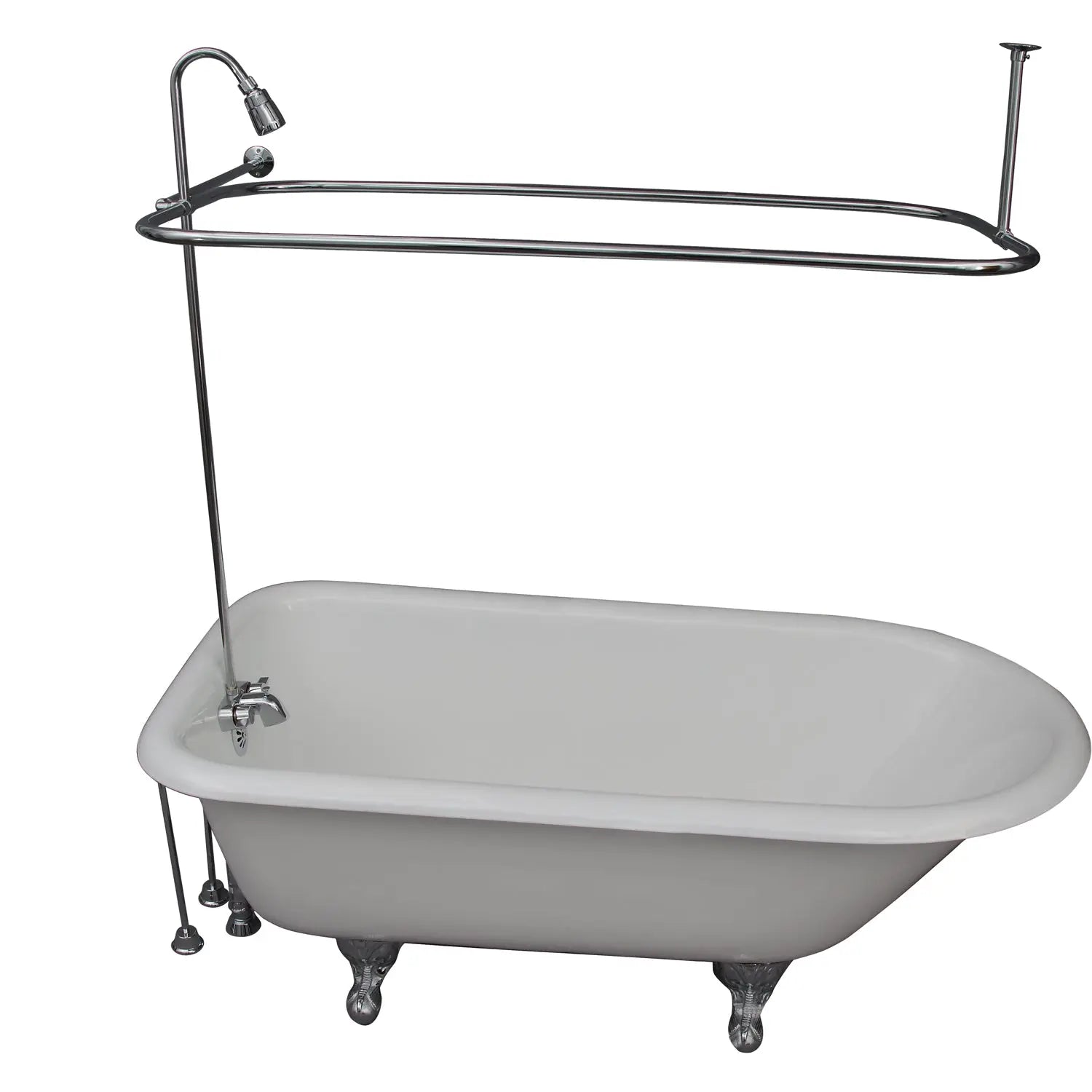 Barclay TKCTR67-CP5 Brocton 68″ Cast Iron Roll Top Tub Kit – Polished Chrome Accessories