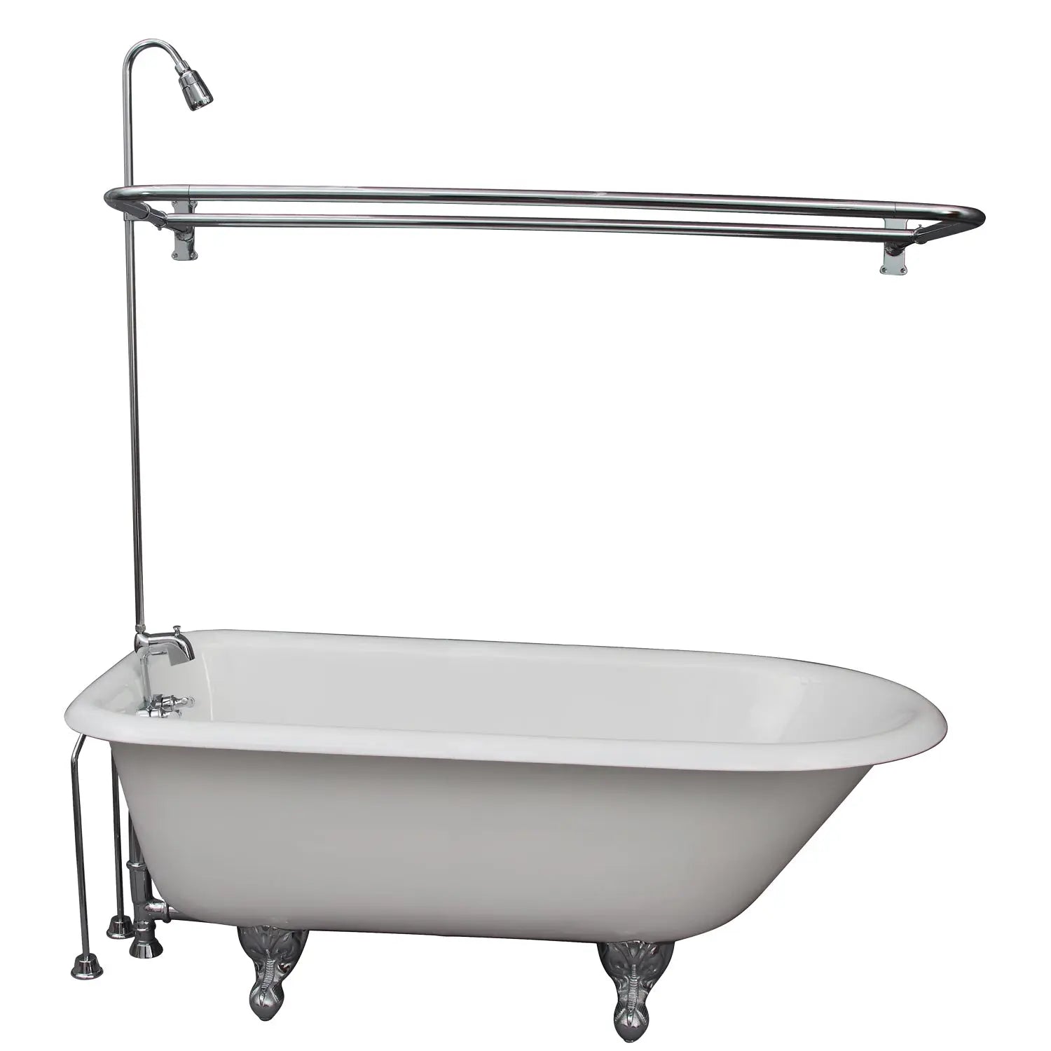 Barclay TKCTRH54-CP4 Antonio 55″ Cast Iron Roll Top Tub Kit – Polished Chrome Accessories
