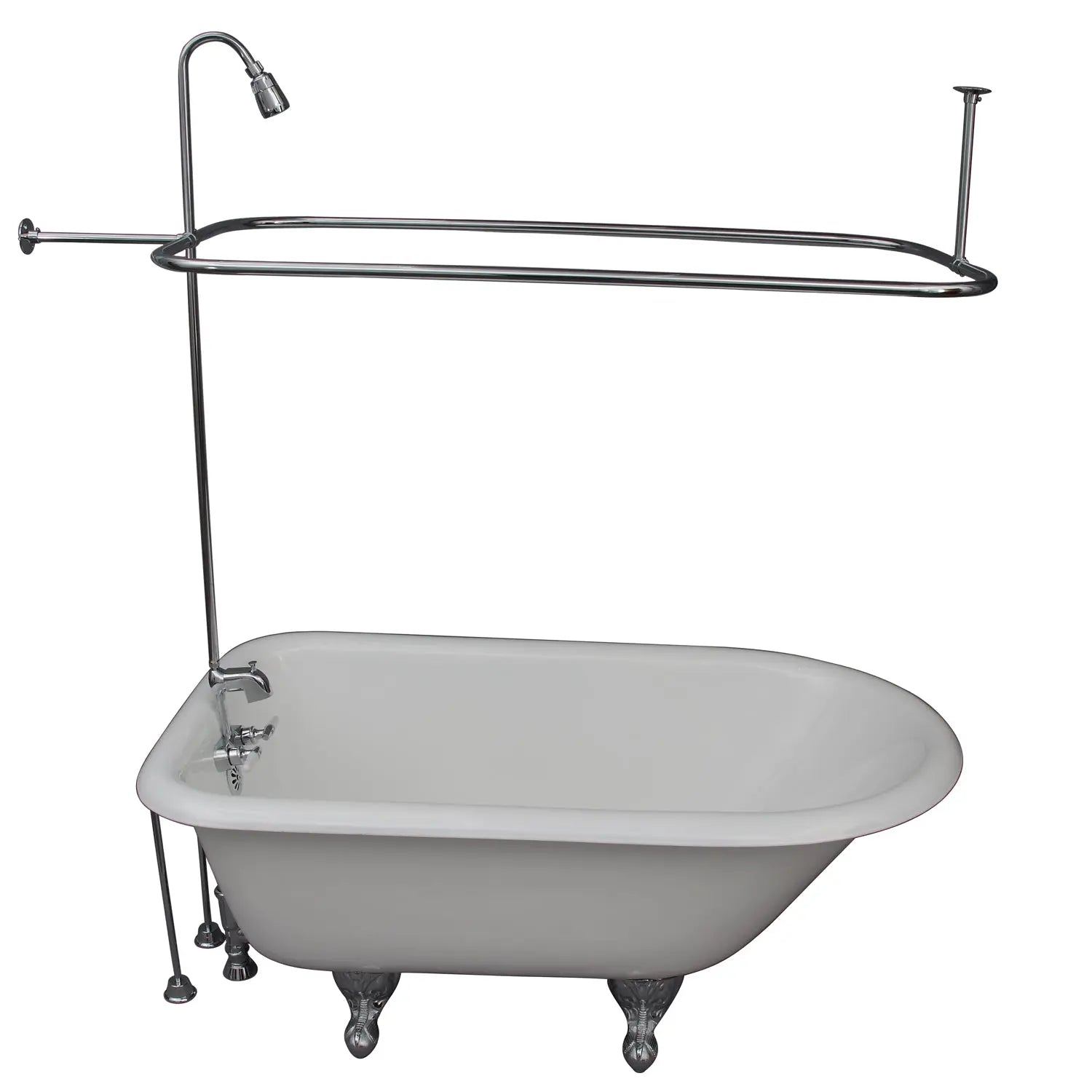 Barclay TKCTRH54-CP6 Antonio 55″ Cast Iron Roll Top Tub Kit – Polished Chrome Accessories