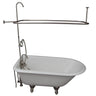 Barclay TKCTRH54-SN1 Antonio 55" Cast Iron Roll Top Tub Kit " Brushed Nickel Accessories