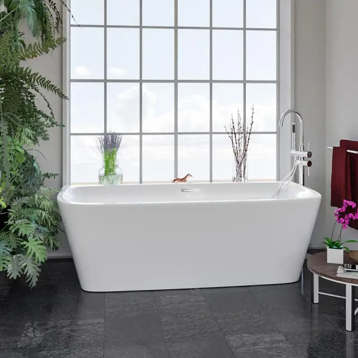 Barclay Vincent 71" x 33" Wide Acrylic Rectangular Tub