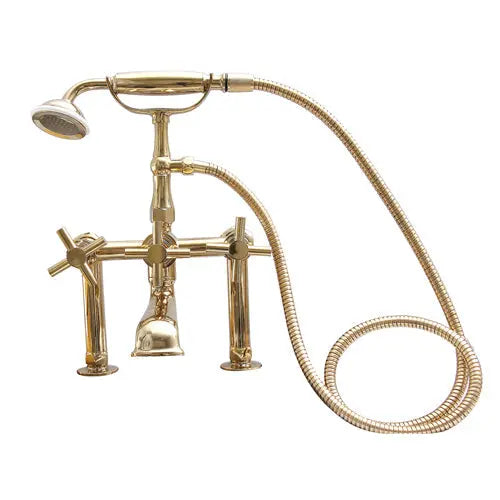 Barclay Vintage English Telephone Style Clawfoot Tub Filler with Handheld Shower – Cross or Lever Handles Barclay Products