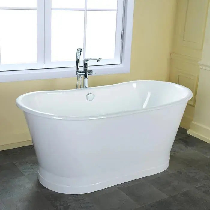Barclay Wakely 67" Extra Wide Skirted Cast Iron Bateau Tub