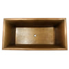 Barclay - Wilmott 65" Rectangular Copper Tub - COTRECN66B-AC Barclay Products