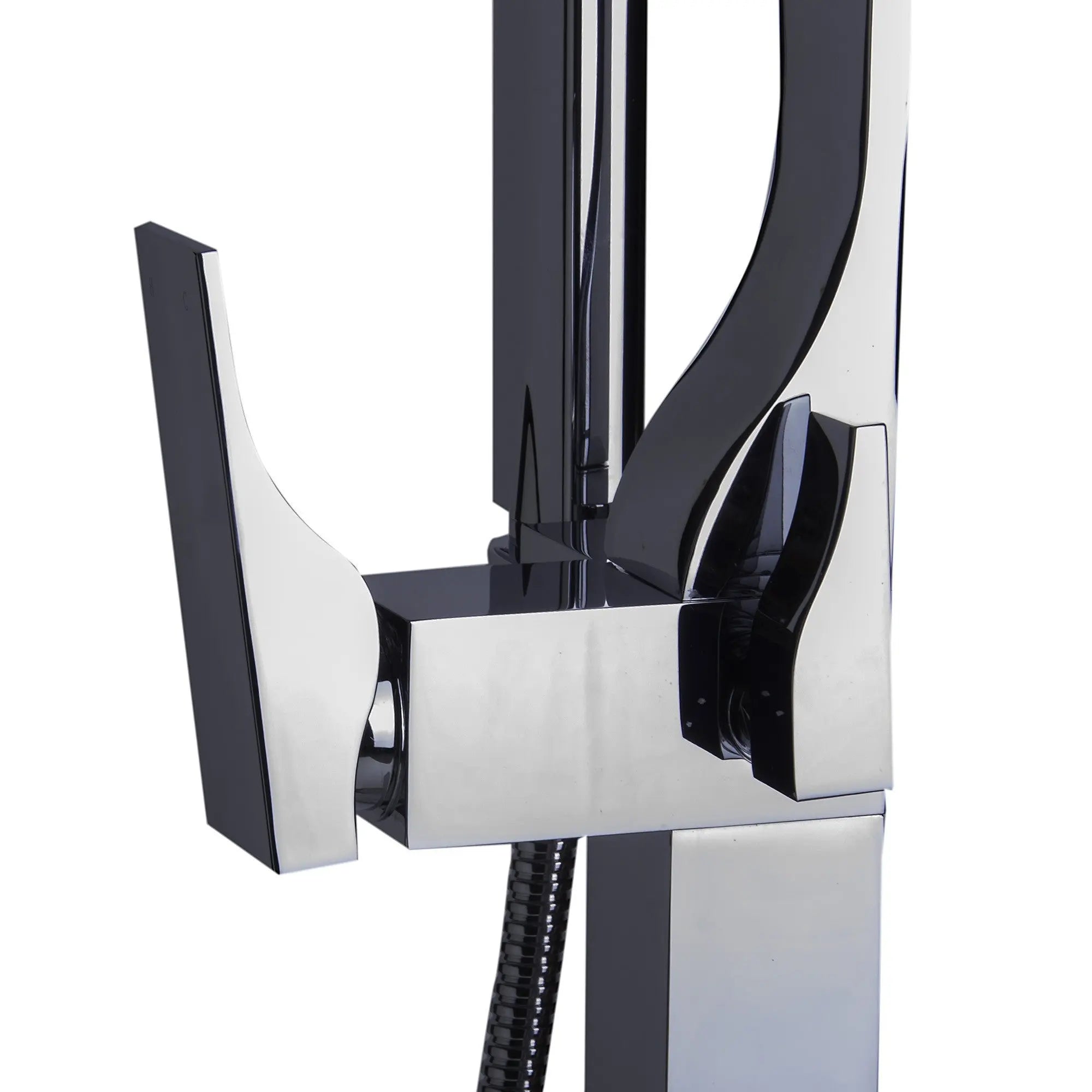 Alfi Brand AB2180 Floor Mount Tub Filler with Handheld Shower Head