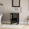 Cambridge Plumbing 18" Espresso Wood & Glass Vessel Sink Vanity 8137B-BN Cambridge Plumbing
