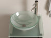 Cambridge Plumbing 18" Espresso Wood & Glass Vessel Sink Vanity 8137B-BN Cambridge Plumbing