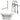 Cambridge Plumbing ADES-PED-398463-PKG-CP-NH Acrylic Double Ended Pedestal Slipper Bathtub 68" X 28" No Faucet Drillings and