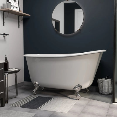 Cambridge Plumbing Cast Iron Swedish Slipper Tub 58" X 28" Cambridge Plumbing
