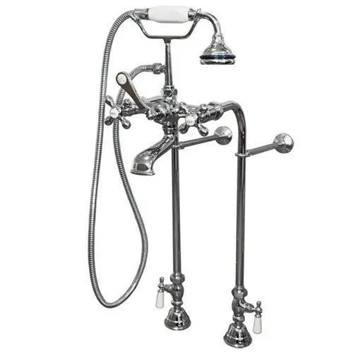 Cambridge Plumbing Clawfoot Tub Freestanding British Telephone Faucet & Hand Held Shower Combo