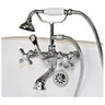 Cambridge Plumbing Clawfoot Tub Wall Mount British Telephone Faucet with Hand Held Shower