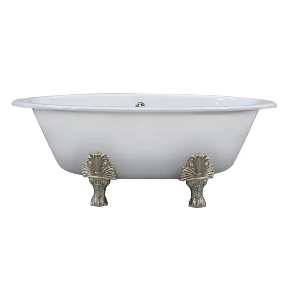 Cambridge Plumbing DEX-NH Extra Wide Cast Iron Clawfoot Tub, 65.5 x 35.5 No Faucet Holes Cambridge Plumbing