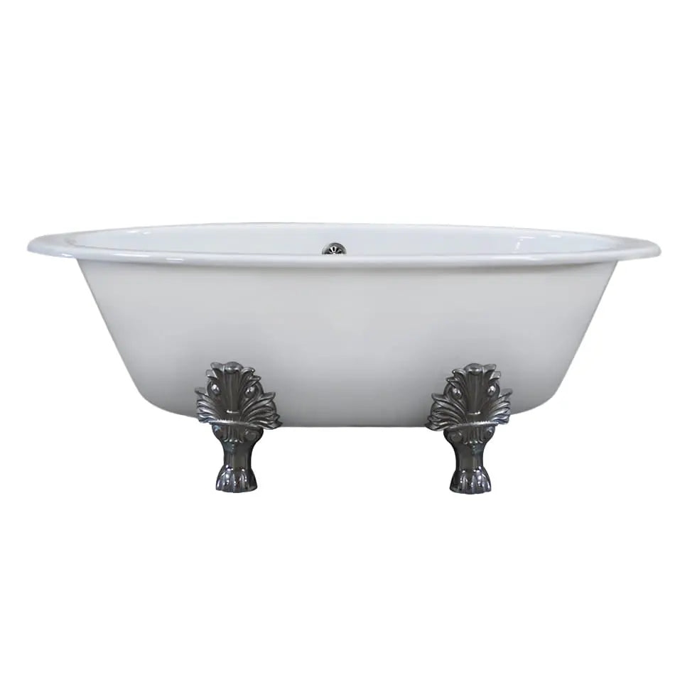 Cambridge Plumbing DEX-NH Extra Wide Cast Iron Clawfoot Tub, 65.5 x 35.5 No Faucet Holes Cambridge Plumbing