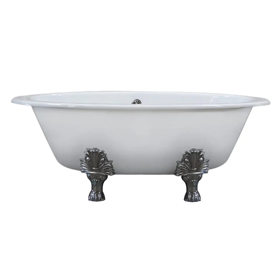 Cambridge Plumbing DEX-NH Extra Wide Cast Iron Clawfoot Tub, 65.5 x 35.5 No Faucet Holes Cambridge Plumbing