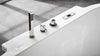 EAGO AM128ETL 6 ft Acrylic White Whirlpool Bathtub With Fixtures Alfi Trade Inc